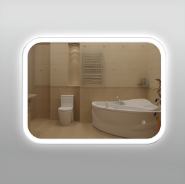 Зеркало Amica "341ску" Овал Сенсор