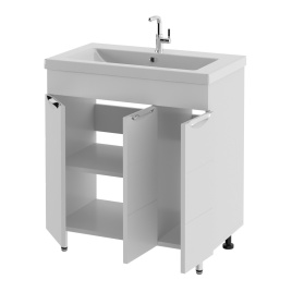 Тумба Напольная Amica "КИПР" Размер 80 3 Двери Белый