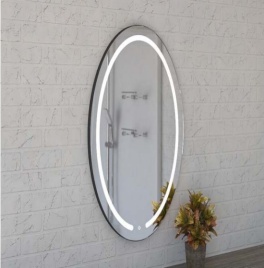 Зеркало Amica "418ск" 6500К 50*70 Эллипс Сенсор Сталь