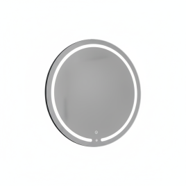 Зеркало Amica "755ск" 6500К Размер 80 Круг Сенсор Черный