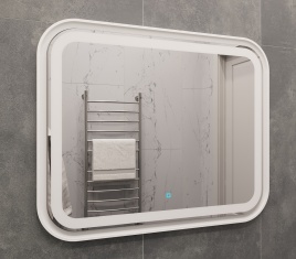 Зеркало Amica "СКАЙ" Овал Сенсор Графит