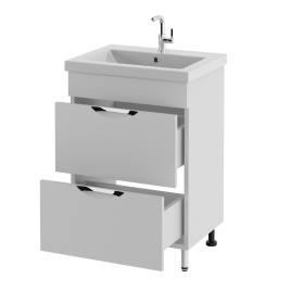 Тумба Напольная Amica "КИПР" 2 Ящика Белый