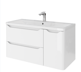 Тумба Подвесная Amica "ТАИТИ" Размер 100 2 Ящика 1 Дверь