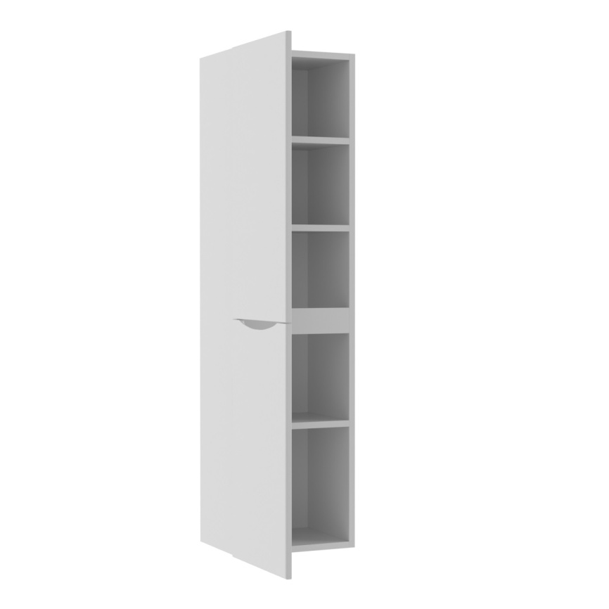 Пенал Подвесной Amica "КОРСИКА" 1 Дверь (Левый, Правый) Белый фото 1