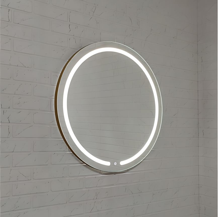 Зеркало Amica "423ск" 6500К Размер 75 Круг Сенсор Золото фото 2