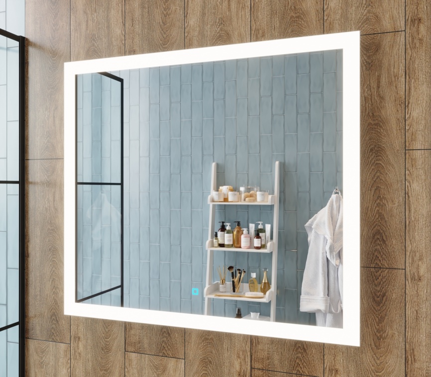 Зеркало Amica "ЯВА" Квадрат Белый фото 3