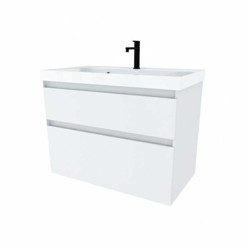 Тумба Подвесная Amica "КУБА" 2 Ящика Белый фото 1