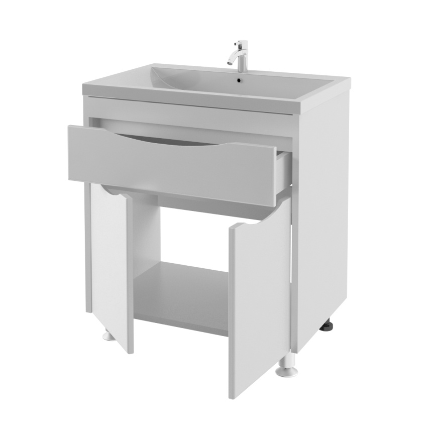 Тумба Напольная Amica "СИЦИЛИЯ" Размер 75 2 Двери 1 Ящик фото 2