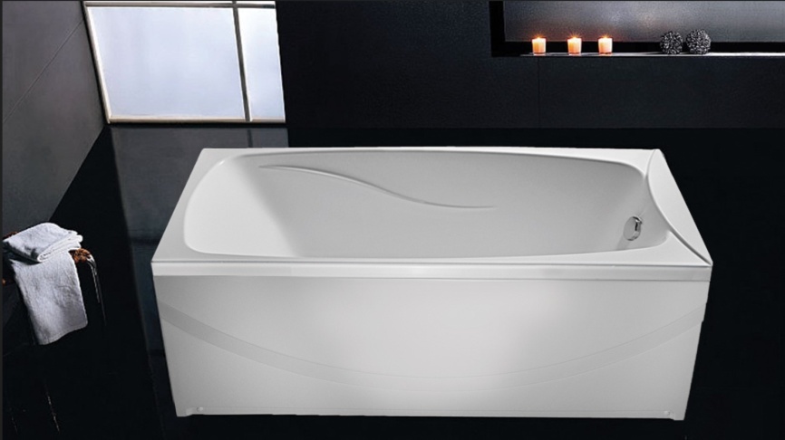 Ванна Прямая Amica "ТРОЯ"  Белая фото 3