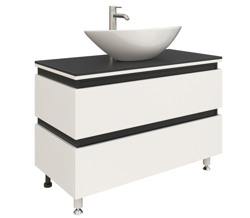 Тумба Напольная Amica "ЯВА" 2 Ящика Белый фото 1