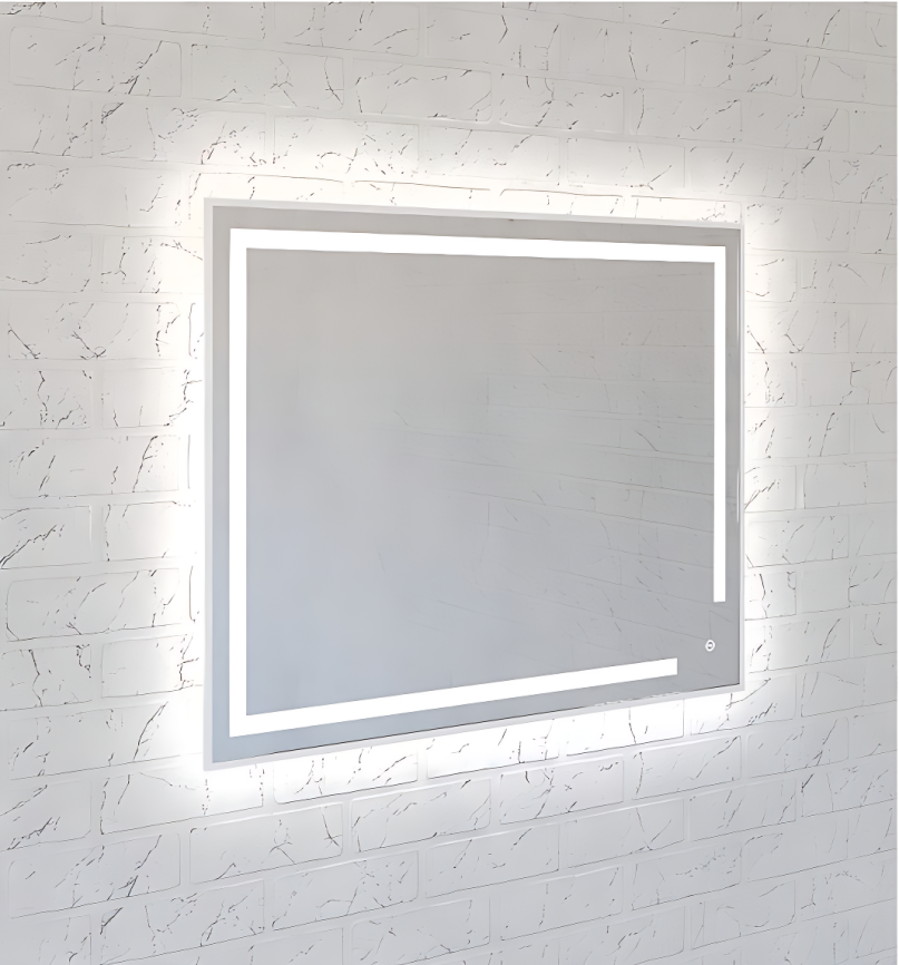 Зеркало Amica "781ску" 6500К 80*60 Квадрат Сенсор Белый фото 1