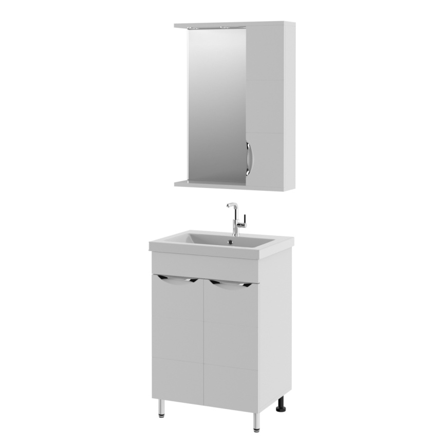 Шкаф-Зеркало Amica "КИПР" 1 Дверь  фото 1