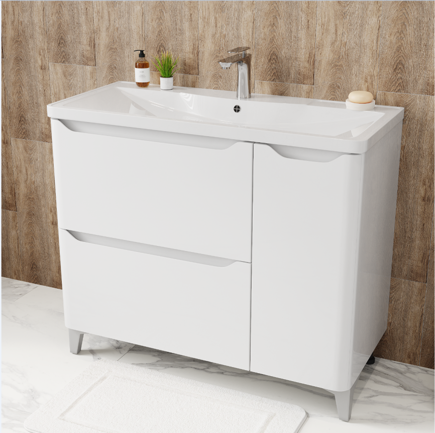 Тумба Напольная Amica "ТАИТИ" Размер 100 2 Ящика 1 Дверь фото 3