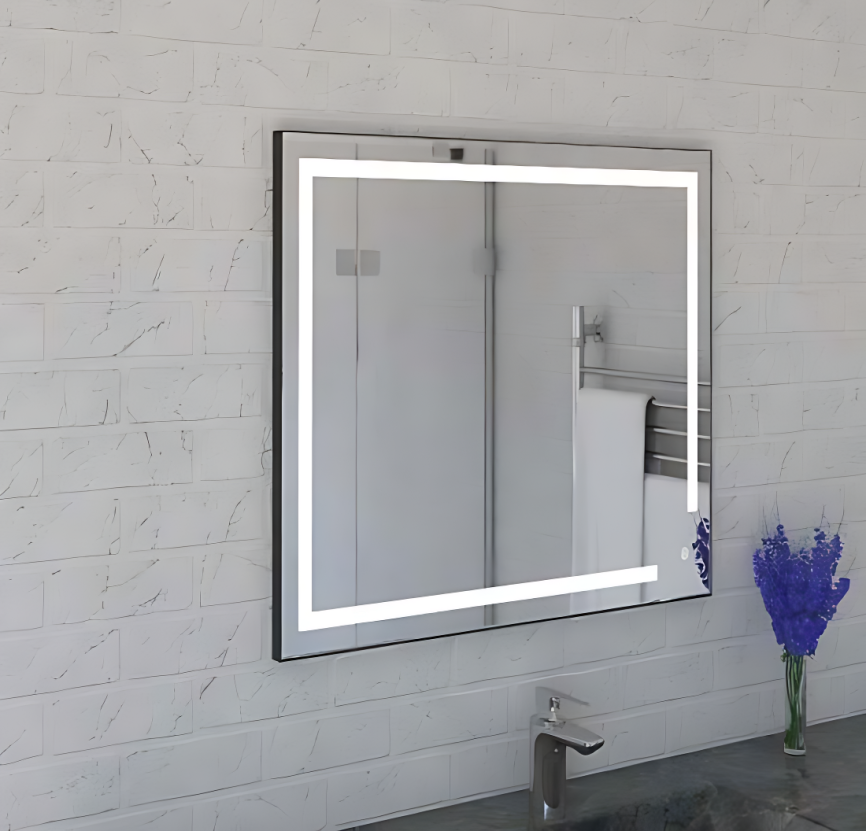 Зеркало Amica "403ску" 6500К Квадрат Сенсор Золото фото 1