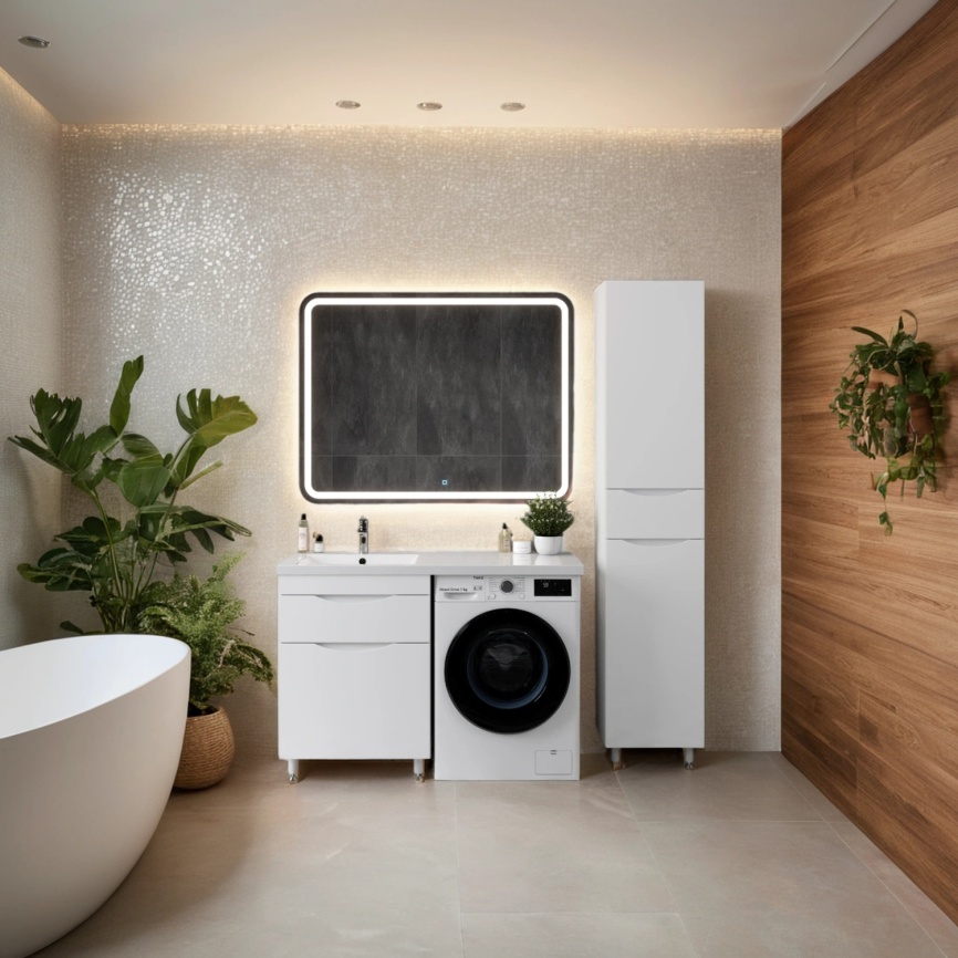 Тумба Напольная Amica "ВАНКУВЕР" 2 Ящика Белый фото 3