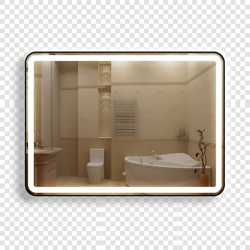 Зеркало Amica "348ску" 6500К 60*80 Овал Сенсор фото 1