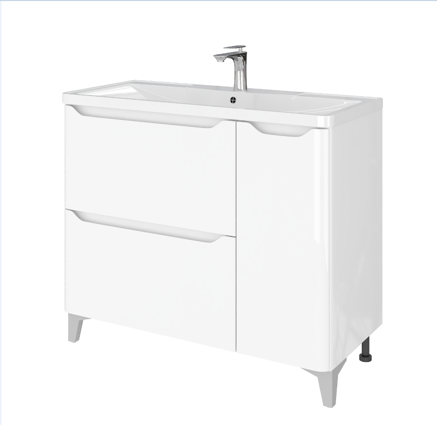 Тумба Напольная Amica "ТАИТИ" Размер 100 2 Ящика 1 Дверь фото 1