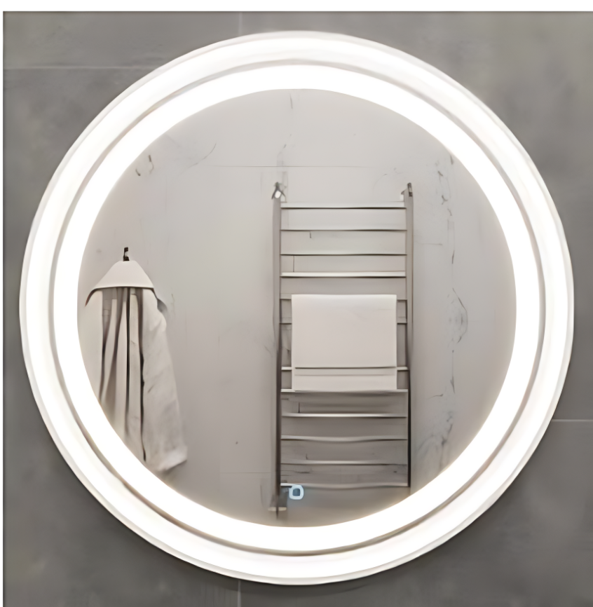 Зеркало Amica "СКАЙ" 4000К Размер 80 Круг Сенсор Графит фото 2