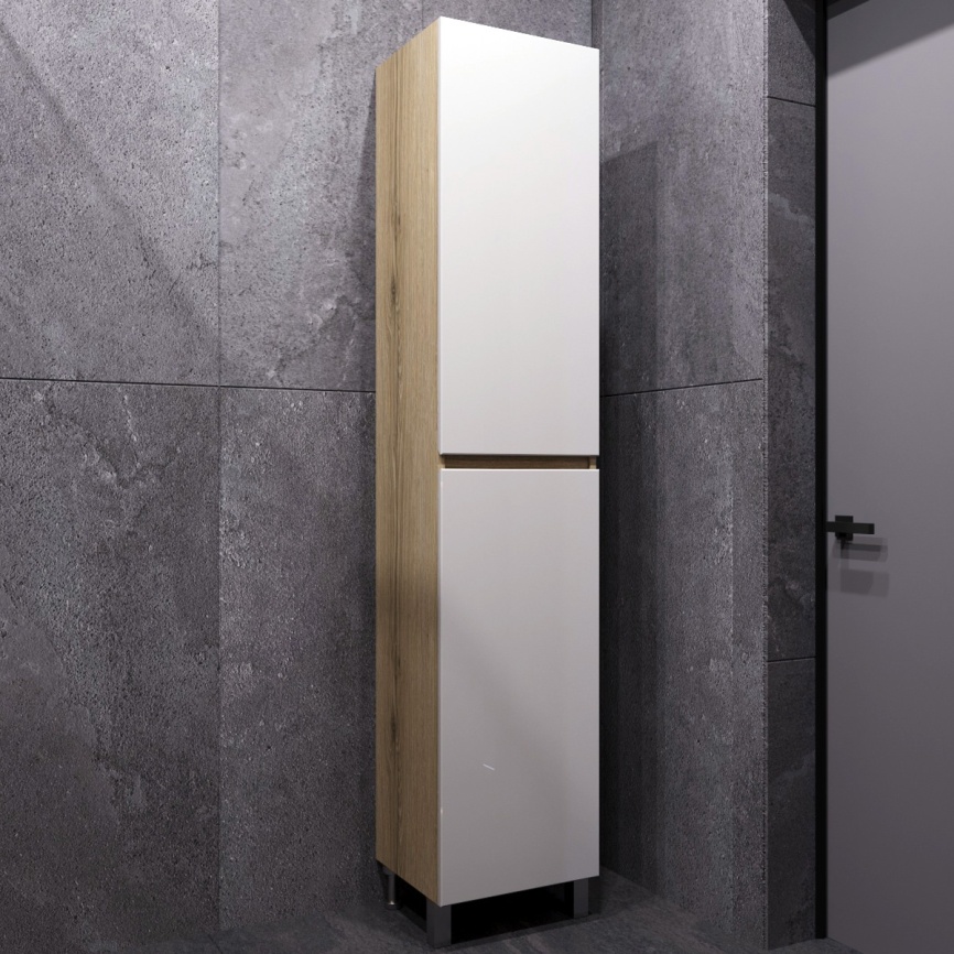 Пенал Напольный Amica "КРИТ"  Размер 40 1 Дверь Белый фото 3